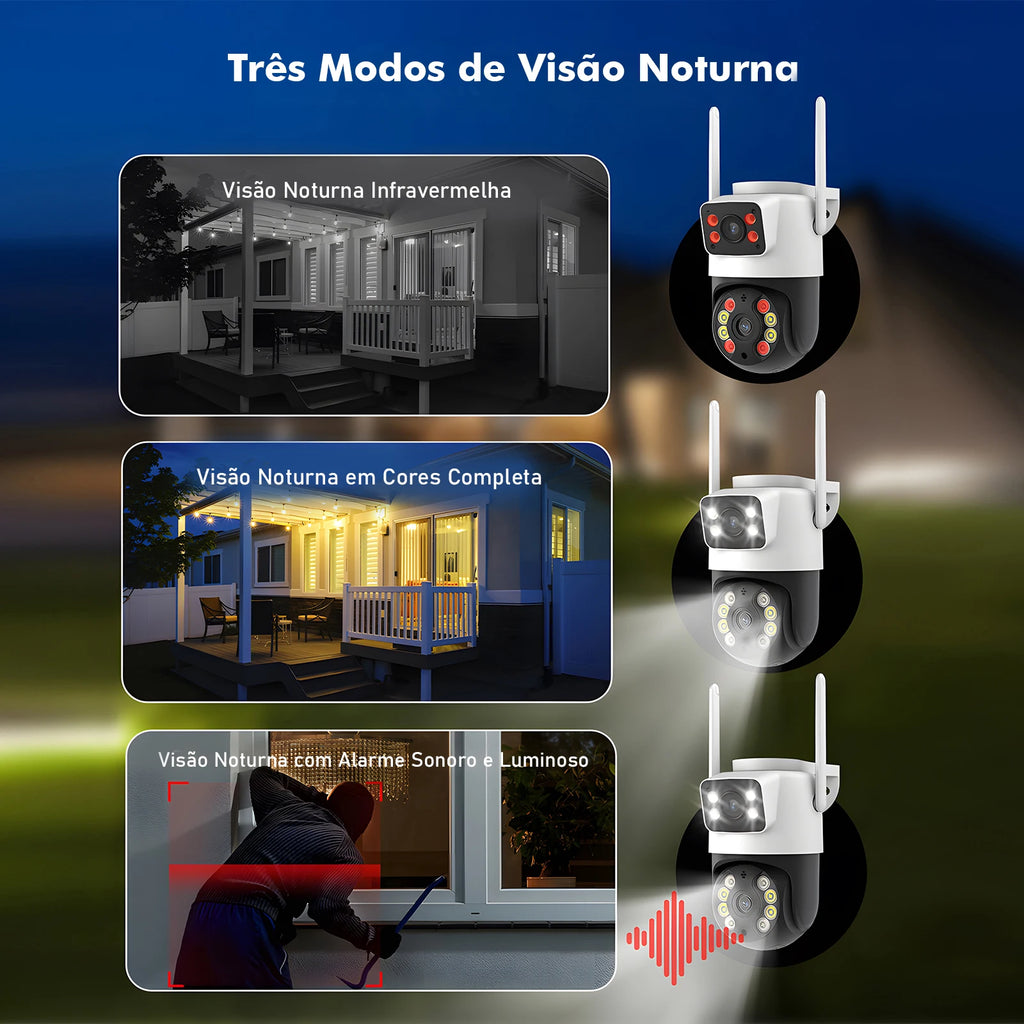 WiFi Security Camera, Night Vision, Webcam, Monitor, iCSee, Camera, Security Camera, WiFi Camera, From Brazil, Coibeu