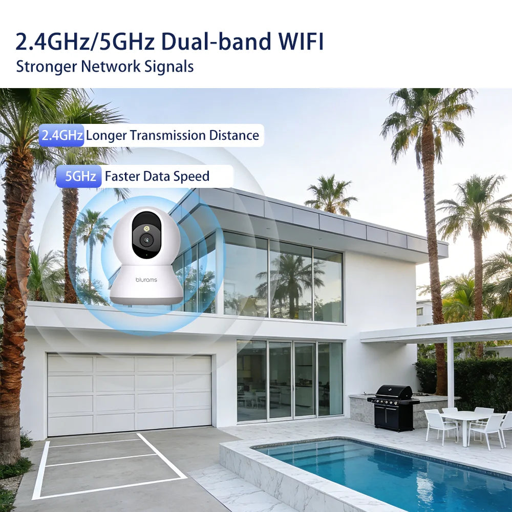 1-4PCS Blurams Indoor Security Camera 2K, Home Security Camera for Dog/Elder, Security Camera with One-Touch Call Update A31S