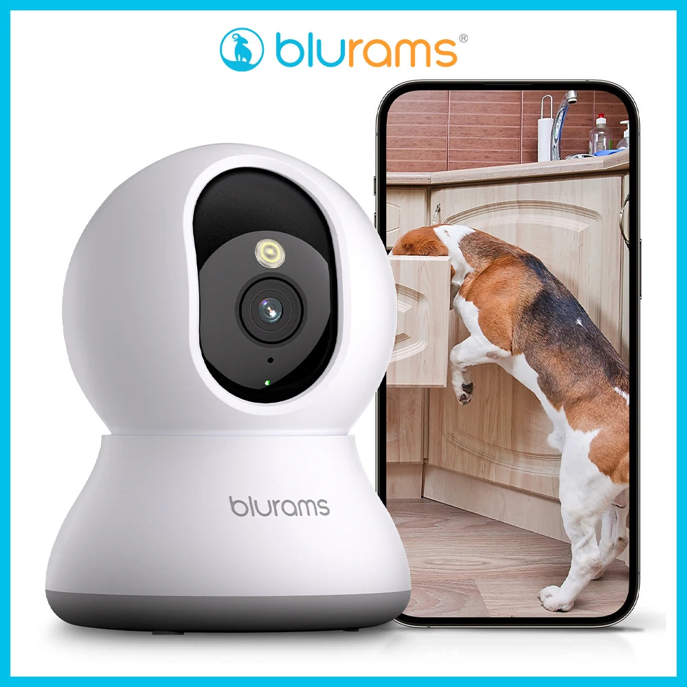 Blurams 1-4PCS Indoor Security Camera 2K, Home Security Camera for Dog/Elder, Security Camera with One-Touch Call Update A31S