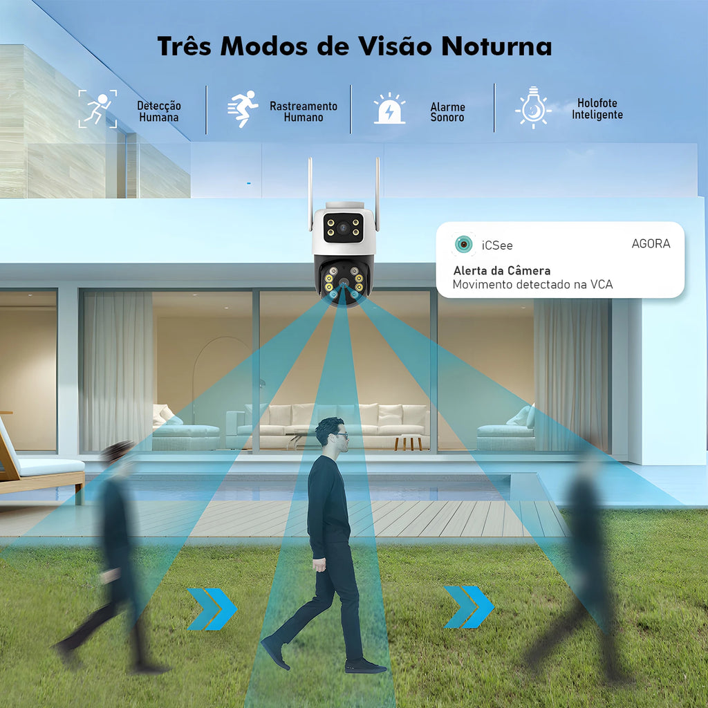 WiFi Security Camera, Night Vision, Webcam, Monitor, iCSee, Camera, Security Camera, WiFi Camera, From Brazil, Coibeu