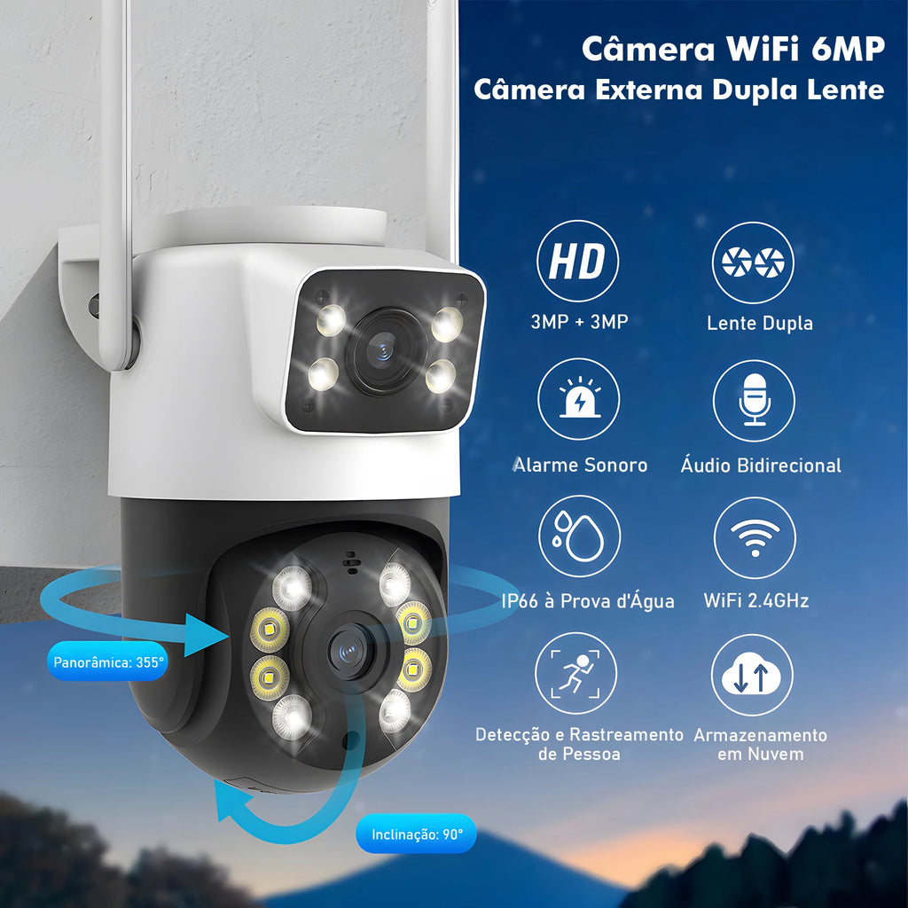 WiFi Security Camera, Night Vision, Webcam, Monitor, iCSee, Camera, Security Camera, WiFi Camera, From Brazil, Coibeu