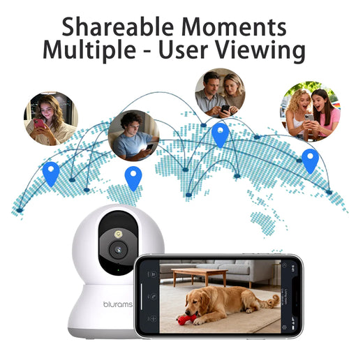 Caméra de surveillance intérieure Blurams 2K A31S — Pack 1 à 4 (nouvelle version)