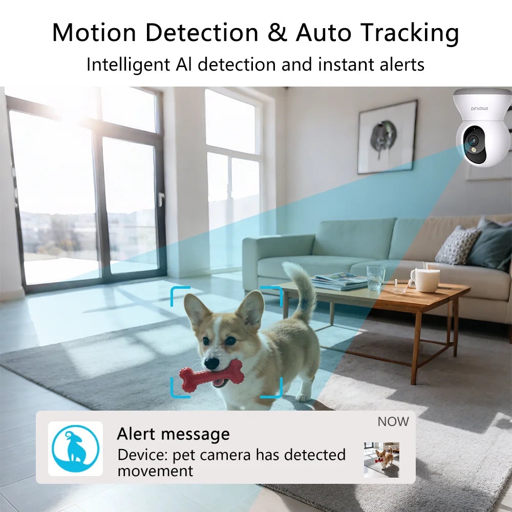 1-4PCS Blurams Indoor Security Camera 2K, Home Security Camera for Dog/Elder, Security Camera with One-Touch Call Update A31S