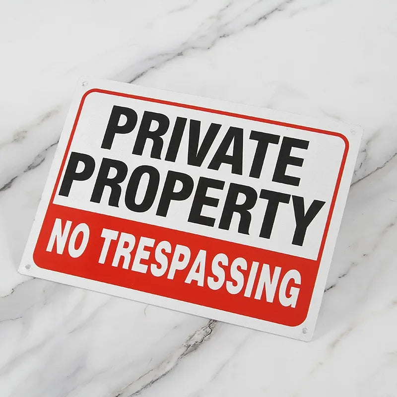 Warning Sign - Security Camera Sign, Reflective Safety Sign, No Trespassing Sign,  Outdoor Home Security Camera Sign